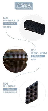 直銷車庫塑料排水板 凹凸排水板價(jià)格 加工定制規(guī)格齊全